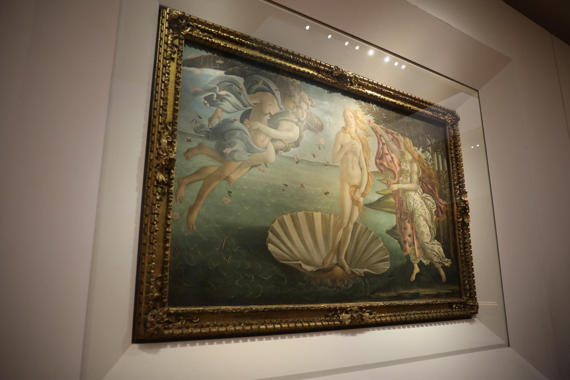 Framed embroidered art for showroom